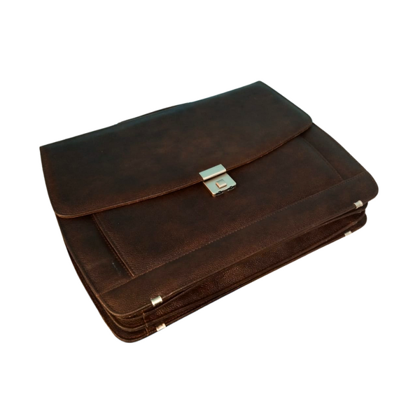 Leather Briefcase Laptop Bag - 16" Formal File Bag