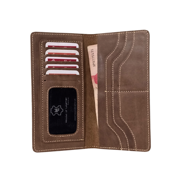 Chico Leather Long Wallet - Coat Wallet