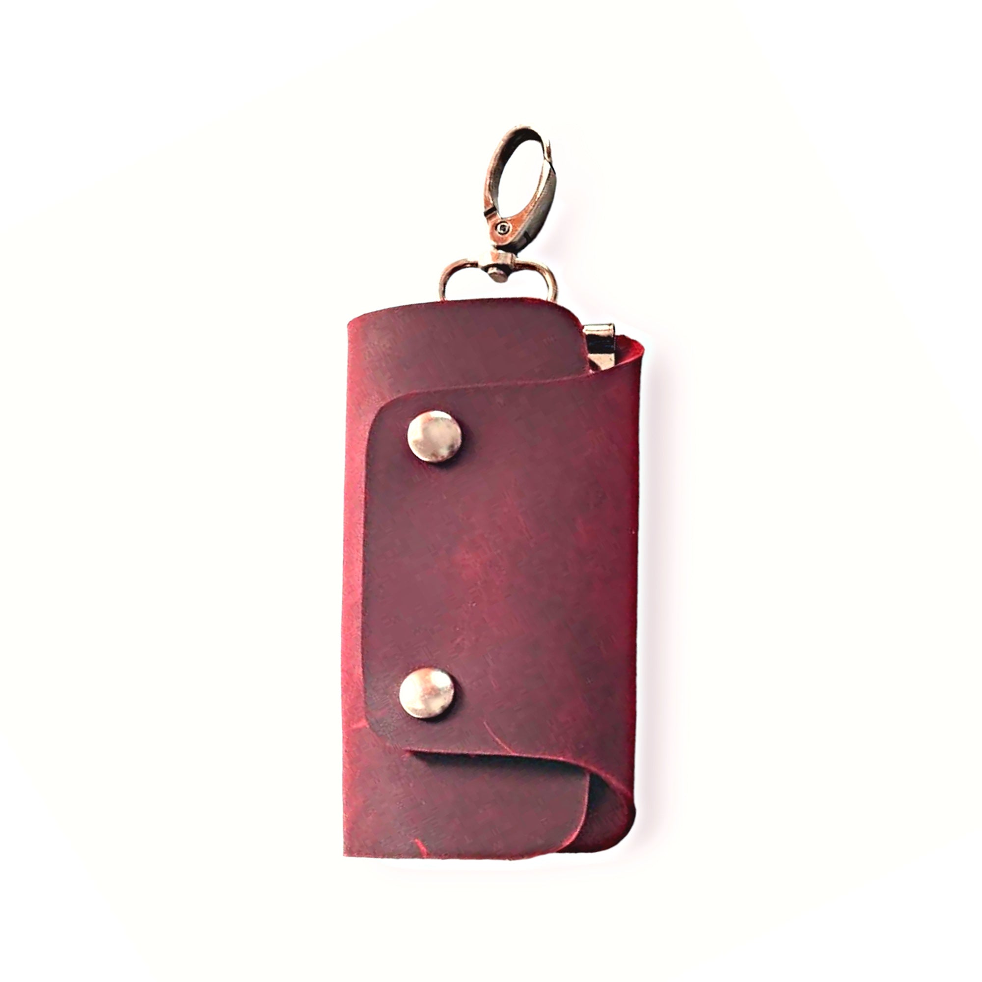 Leather Key Pouch - Ruby Key Case