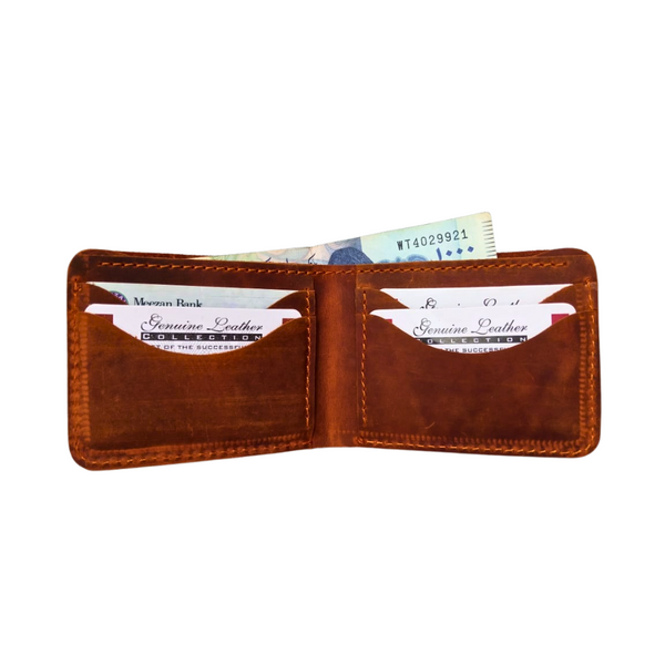 Rust Leather Wallet for Men