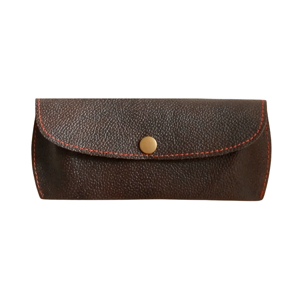 Brown Leather Eyewear Case - Optical Cover