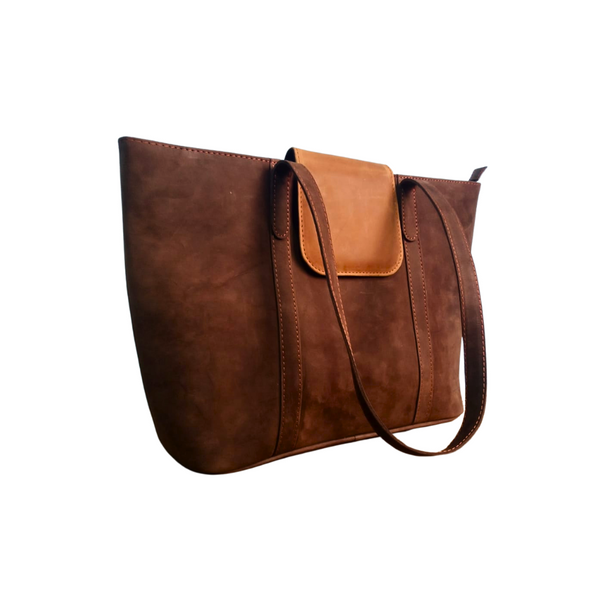 Dark Brown Leather Handbag for Women