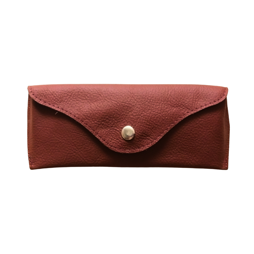 Rust Leather Eyewear Case - Optical Cover