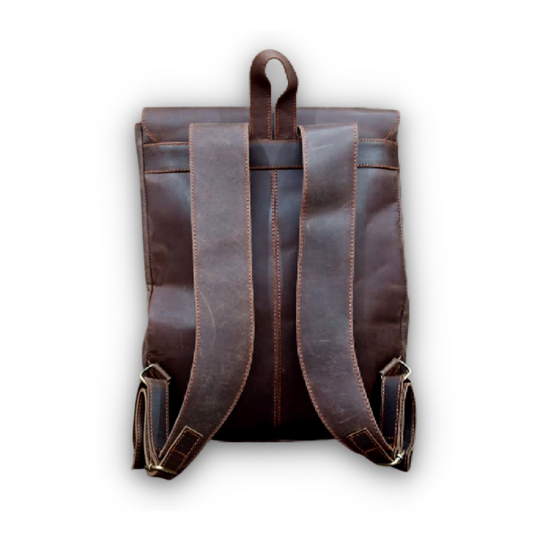 Leather laptop Backpack - Travel backpack