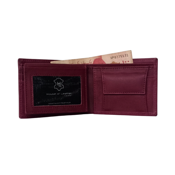 Burgundy Men's Leather Wallet