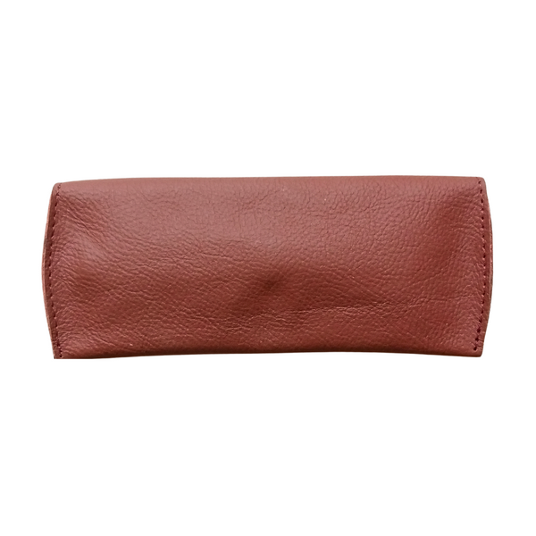 Rust Leather Eyewear Case - Optical Cover