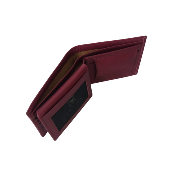 Burgundy Men's Leather Wallet