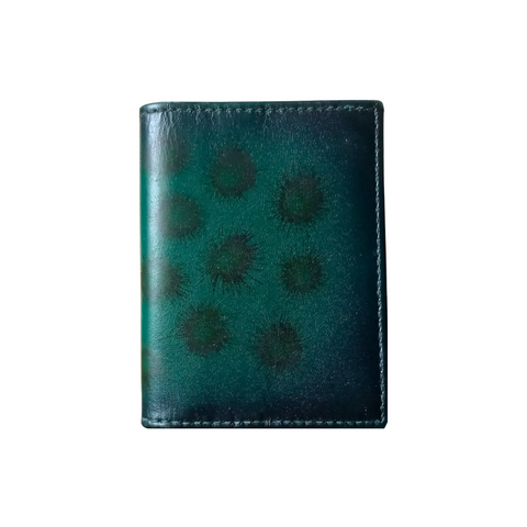 Patina Leather Mini Wallet - Bifold Card Holder