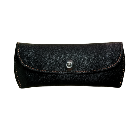 Black Leather Eyewear Case - Optical Cover