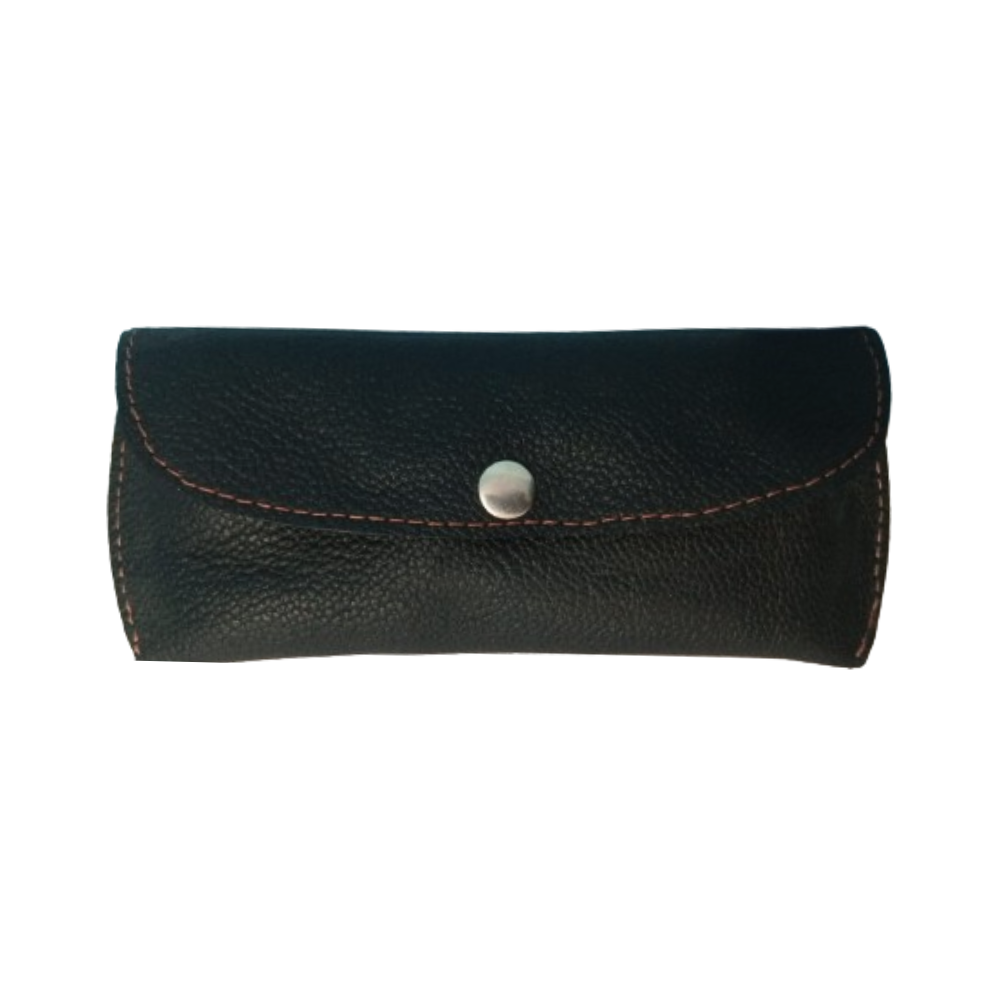 Black Leather Optical Sleeves - Eyewear Case