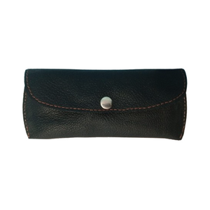 Black Leather Optical Sleeves - Eyewear Case