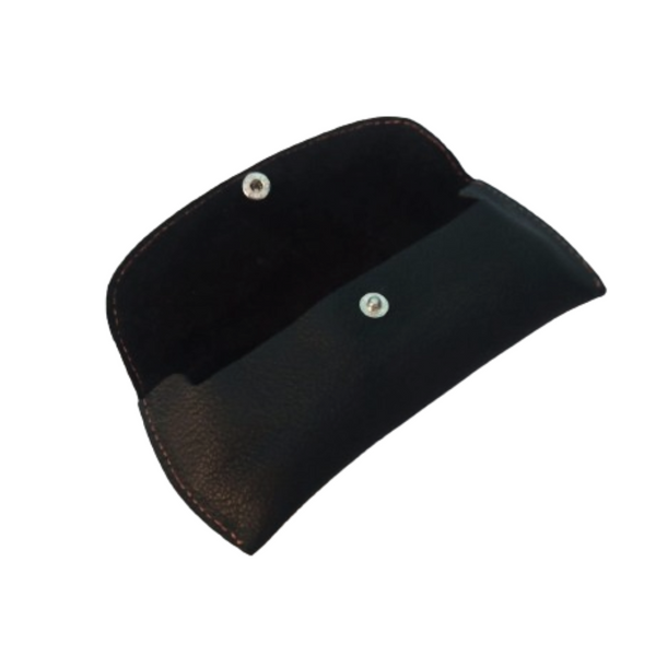 Black Leather Optical Sleeves - Eyewear Case