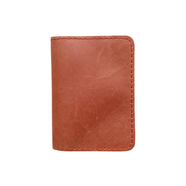 Mustard Leather Wallet - Hidden Magnetic Closure