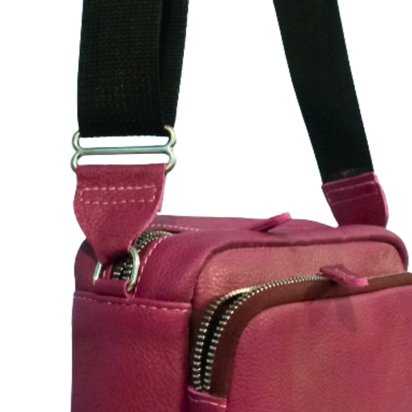 Pink Leather Crossbody Bag for Women