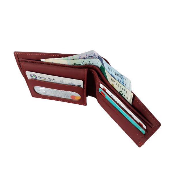 Burgundy Men's Leather Wallet