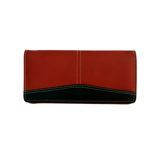 Red Women's Leather Travel Wallet