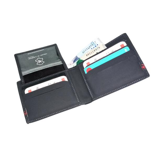 Grey Men's Leather Wallet