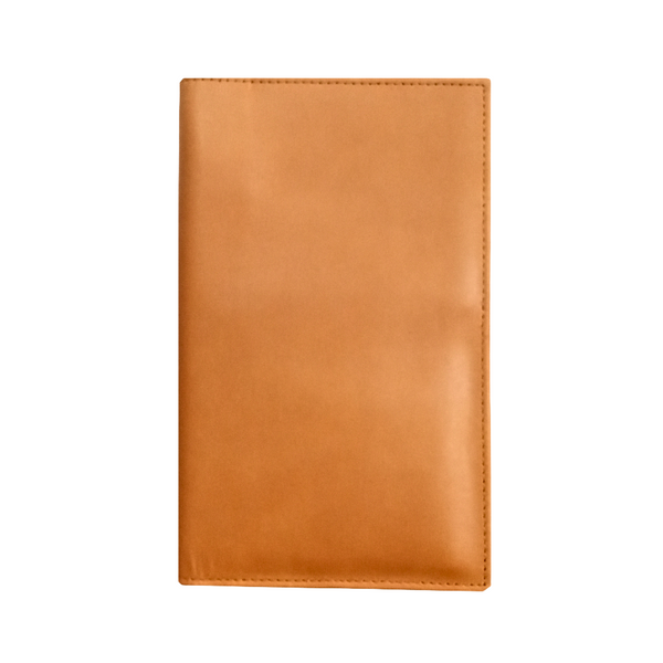 Tan Slim Leather Travel Wallet