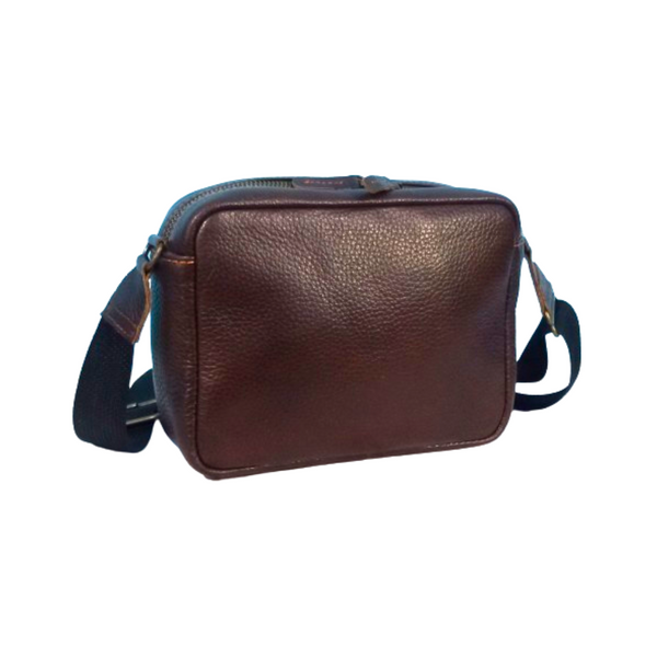 Dark Brown Leather Crossbody Bag for Men & Women