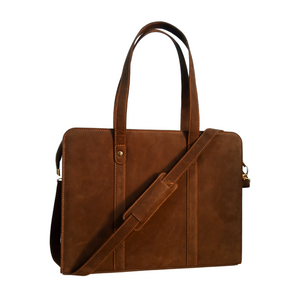 Luxury Leather Work Tote Bag for Women - Business Bag