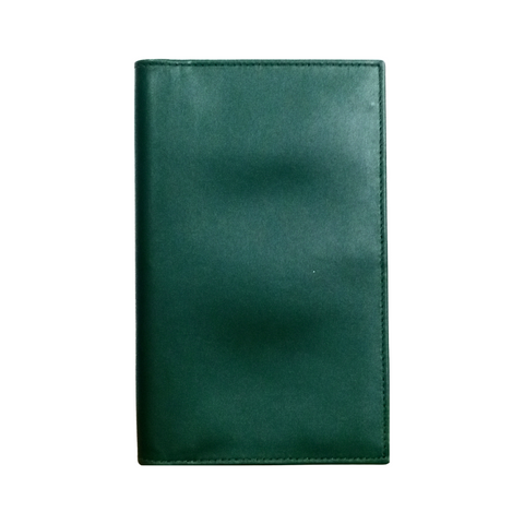 Green Slim Leather Travel Wallet