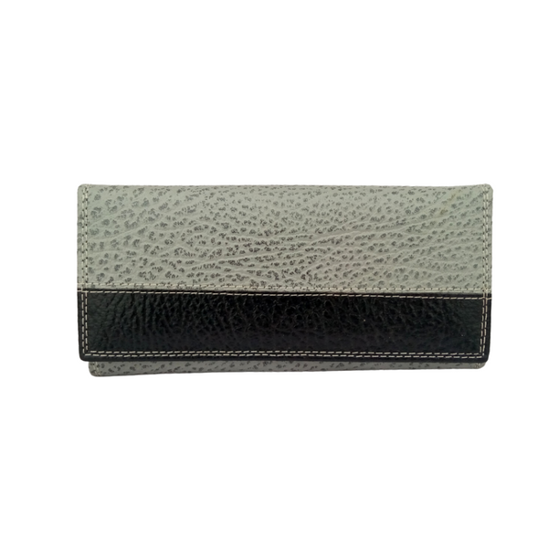 Ash Grey Split Leather Women's Wallet - Ladies Clutch