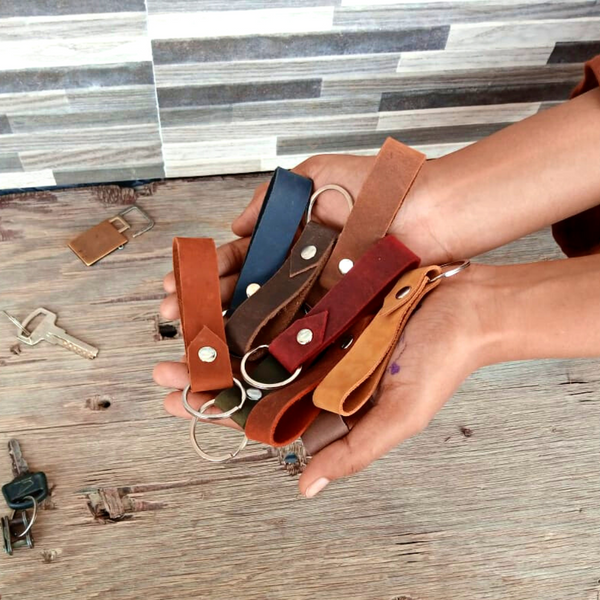 Multicolor Leather Keychain Accessories