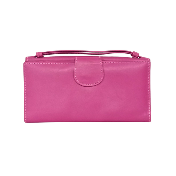 Neon Pink Women's Leather Wallet