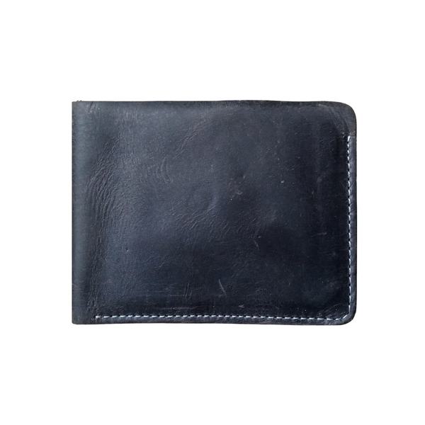 Charcoal Slim Leather Men's Wallet