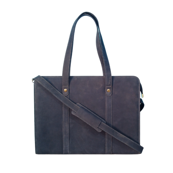 Luxury Leather Work Tote Bag for Women - Business Bag