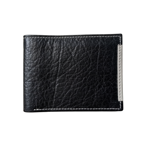 Black Slim Leather Wallet for Men