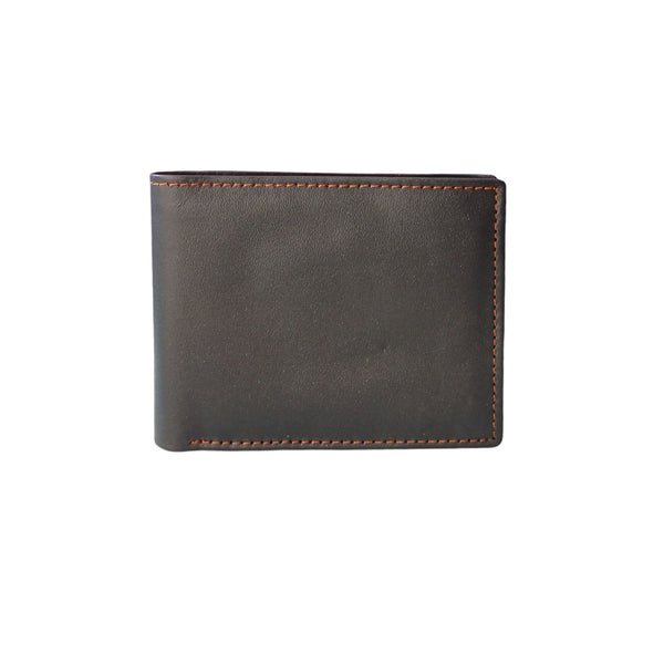 Gift Set for Him - Black Leather Wallet and Keyring