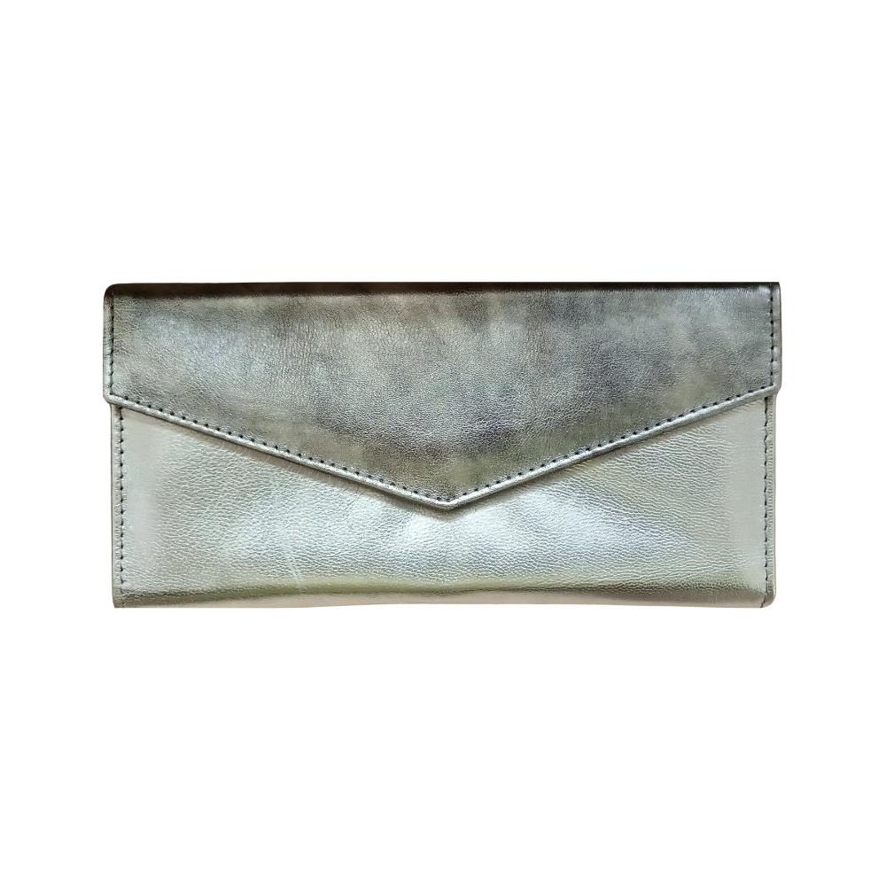 Smoky Leather Clutch Bag - Women's Formal Leather Wallet