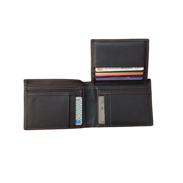 Gift Set for Him - Black Leather Wallet and Keyring