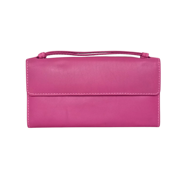 Neon Pink Women's Leather Wallet