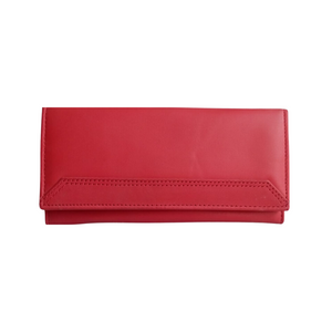 Rose Leather Women's Wallet - Ladies Clutch