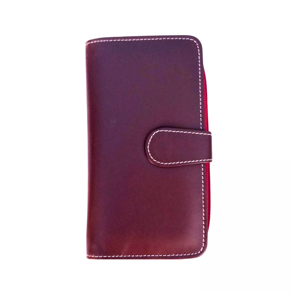 The Ultimate Burgundy Leather Traveller with Loop Closure