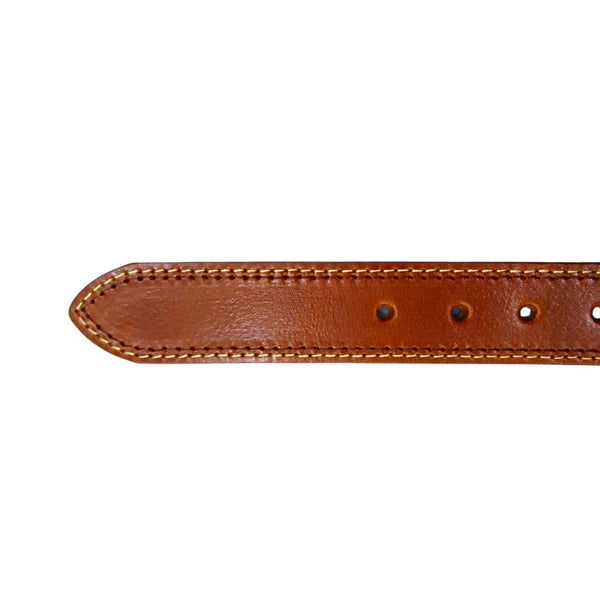 Buffalo Mustard Casual Belt - Double Stitched 40mm Wide