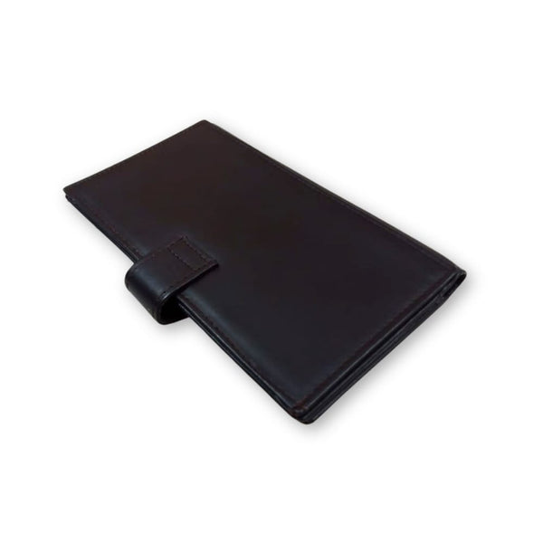 Coffee Leather Mini Folder Wallet