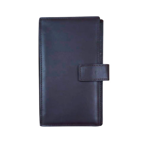 Coffee Leather Mini Folder Wallet