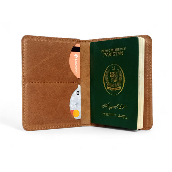 Chestnut Leather Passport Cover