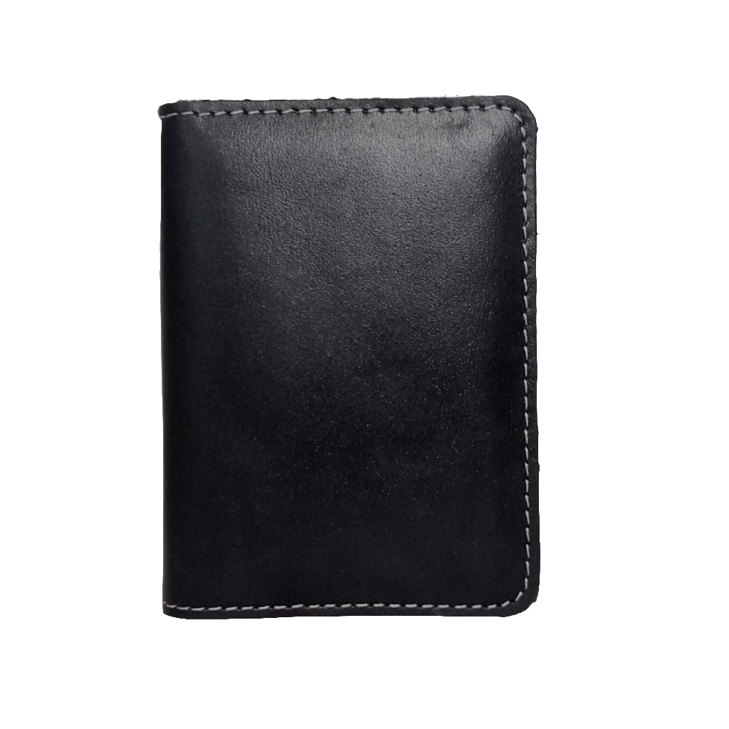 Black Leather Passport Cover