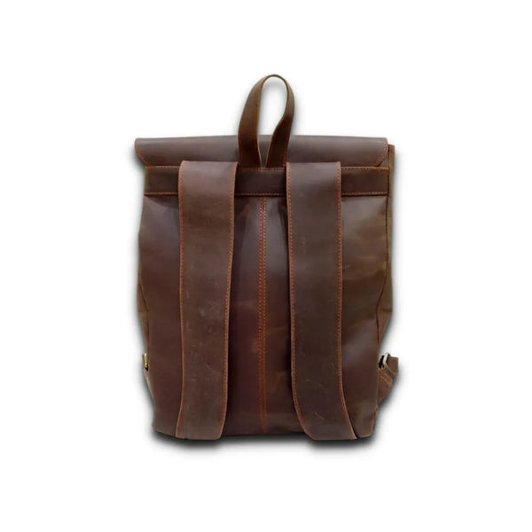 Leather Laptop Backpack - Travel backpack