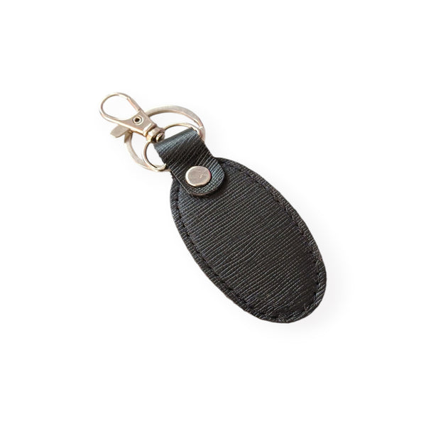 Black Textured Leather Wallet and Keyring Gift Set