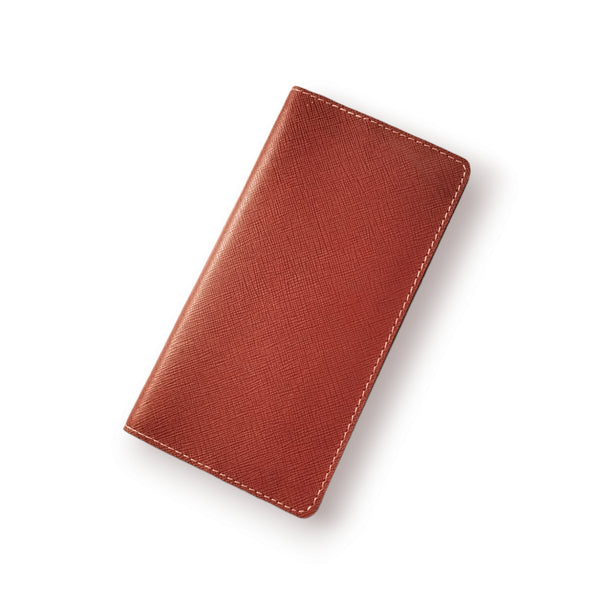 Rust Sofiana Leather Long Wallet - Coat Wallet