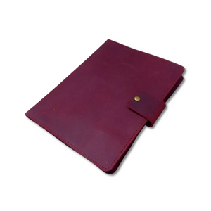 Maroon Leather Organizer - IPAD/Macbook 12 inch - Notebook - Mobile & Accessories