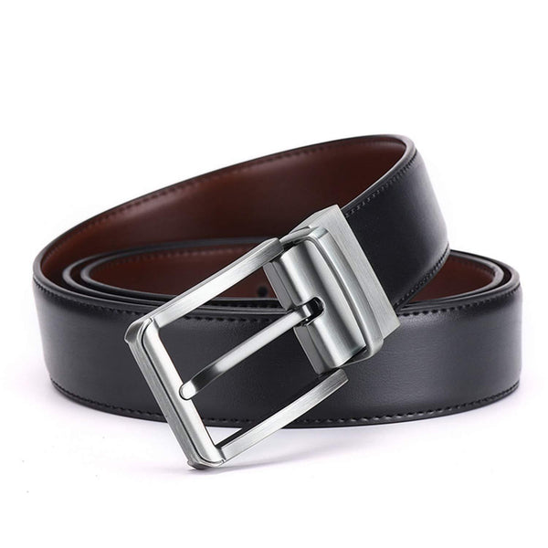 Reversible Leather Belt - Black & Brown