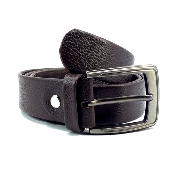 Black Leather Formal Belt - 35mm Wide