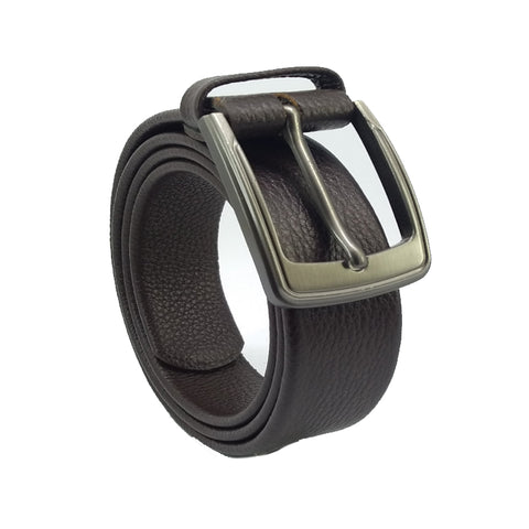 Black Leather Formal Belt - 35mm Wide