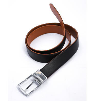 Reversible Leather Belt - Black & Tan